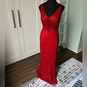 Scala Red Beaded Dress.